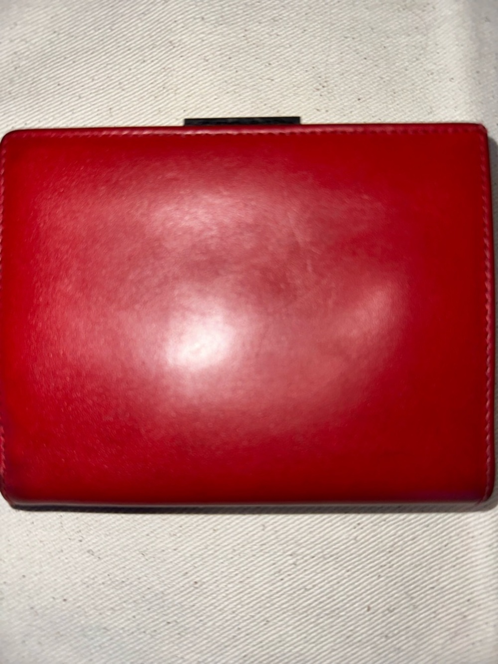 Coach Vintage Frame Wallet 7891 • Polished Calfskin • Y2K Archive Red ❤️ - Picture 11 of 11